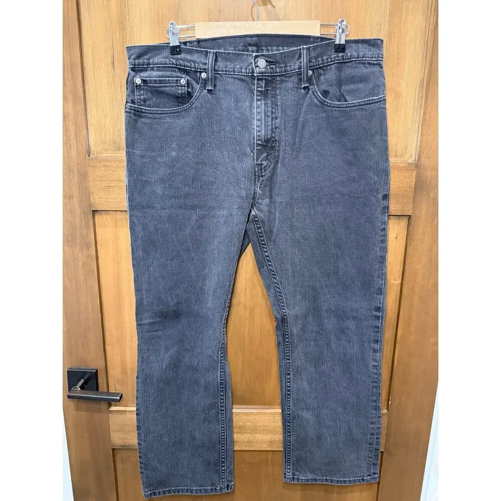 Levi's Men's 559 Black Denim Jeans Straight Leg Regular Fit Size‎ 38x30